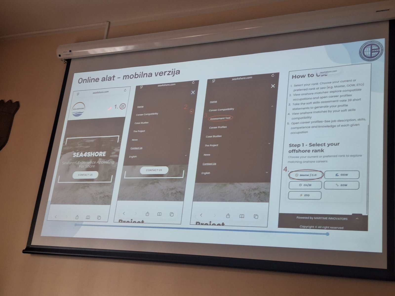 SEA4SHORE Croatia event – local conference slide